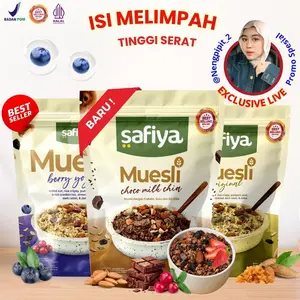 [Promo] Muesli Safiya Sereal Lengkap Extra Almond Mete With Dried Berries & Seed Oatmeal Instan
