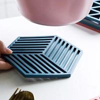 Gambar <Flash Sale> MIISOO Alas piring Hesagon cup glass / alas tatakan gelas cangkir piring mangkok - Coklat dari MIISOO Kab. Tangerang 2 Tokopedia