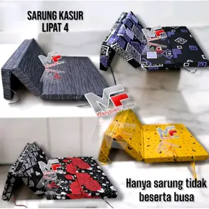 Sarung Kasur Resleting Lipat 4 Tebal 5cm,10cm,15cm,20cm Sarung Kasur Lipat