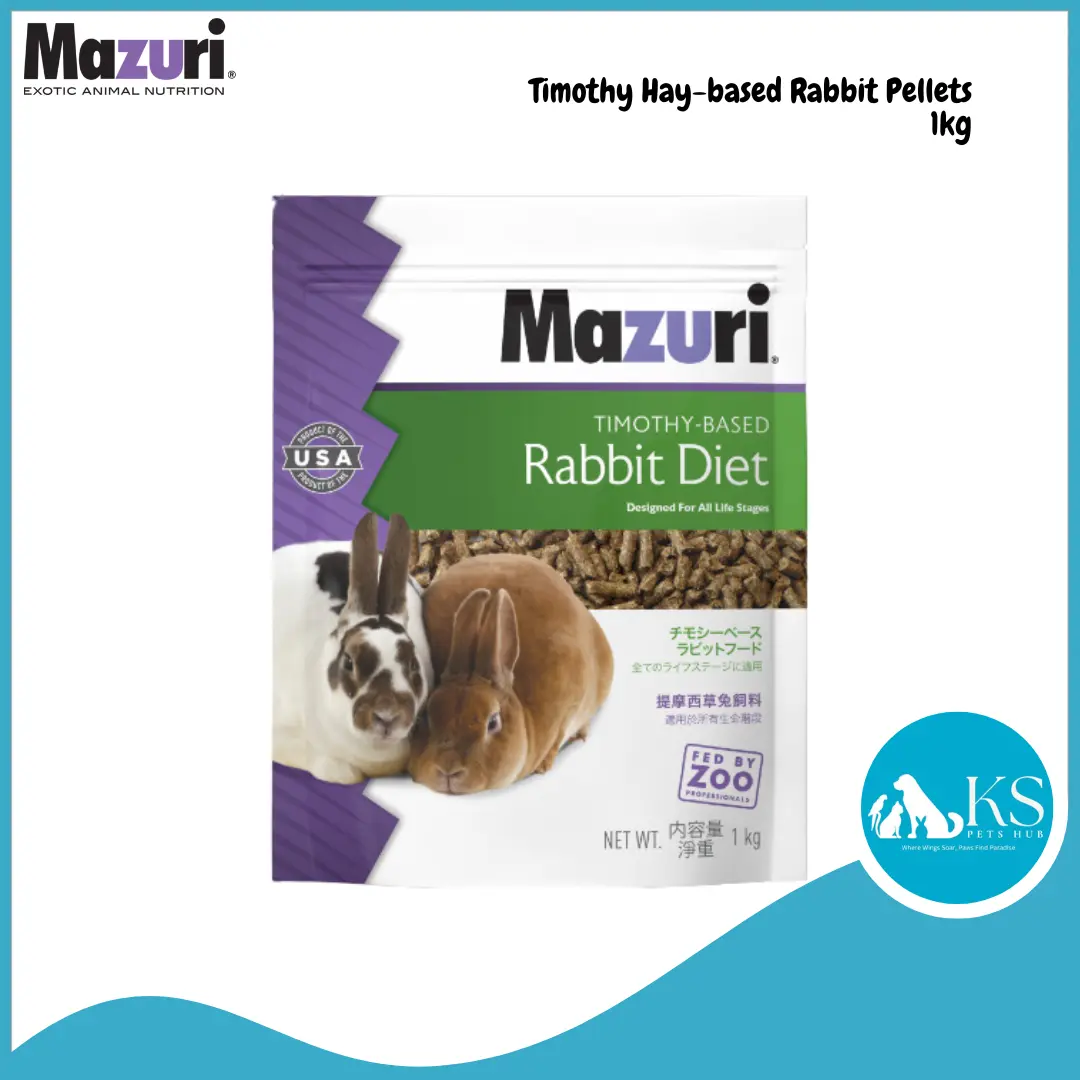 Mazuri Timothy-Based Rabbit Diet 1kg Small Animal Feed