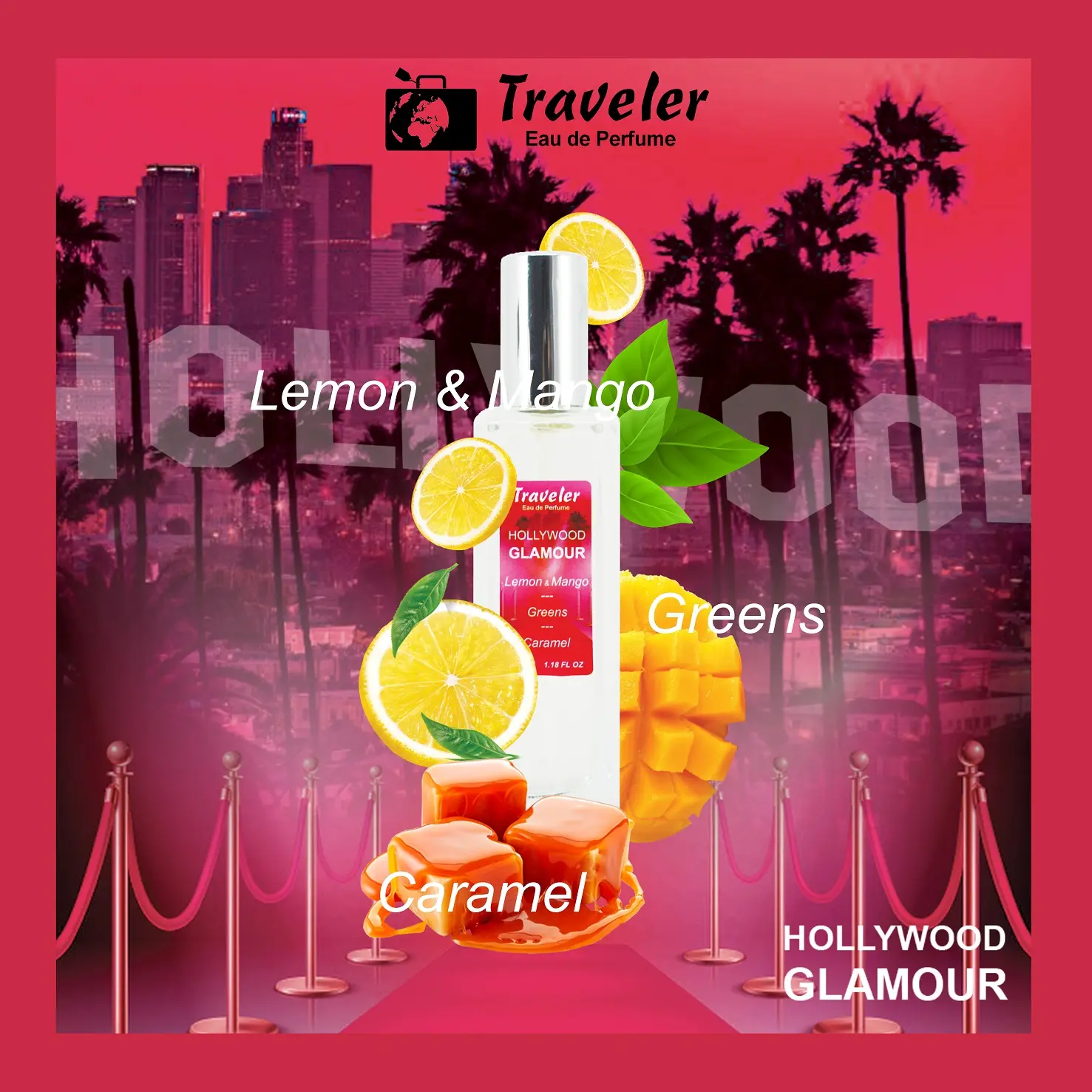 [ Parfum Halal ] Traveler Hollywood Glamour EdP Eau de Perfume Bunga Floral Tahan Lama Elegant Wanita Pria Cewe Cowo Laki Best Seller Parfume Long Lasting 35ml BPOM Wangi