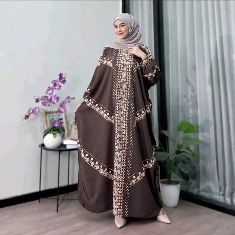 Kaftan Jumbo Jazil Rayon Premium Lengan Panjang Ld 180Cm