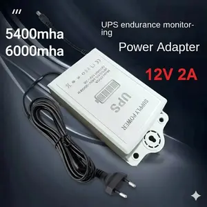 Mini UPS 12V 2A Uninterruptible Continuous Power Supply Backup Monitoring Emergency CCTV Finger Attendance Machine Router Modem WIFI Indoor Outdoor 3600 5400 mAh