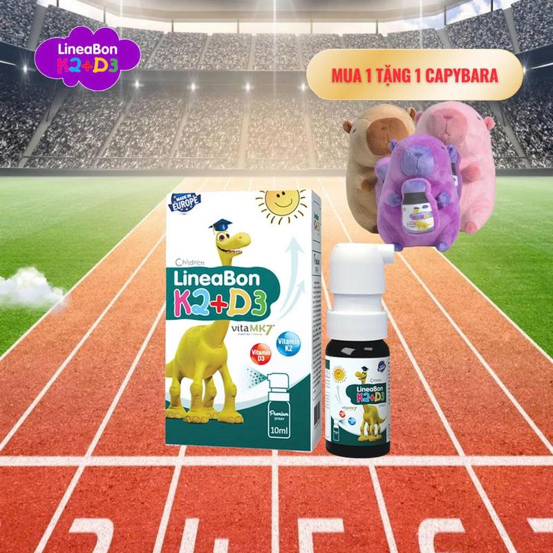 Lineabon D3 K2 Dạng Xịt Tiện Lợi - Hỗ Trợ Hấp Thu Canxi Tăng Chiều Cao Cho Trẻ