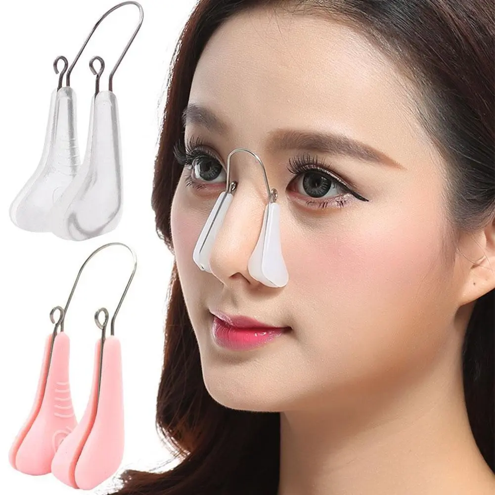 Nose Shaper Lifter Clip Nose Beauty Up Lifting Soft Nose Straightener Corrector Device Silicone Q7N4