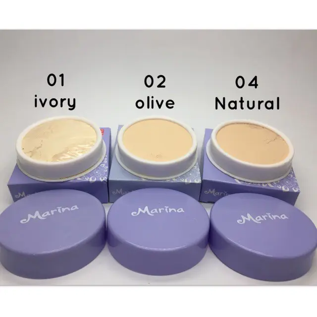 Marina Loose Powder UV Protection 25g | MARINA Loose Powder Uv Protection - Vitamin E Bedak Tabur Marina - 25gr | Bedak Wajah bedak padat mini semua tipe kulit tahan lama 6