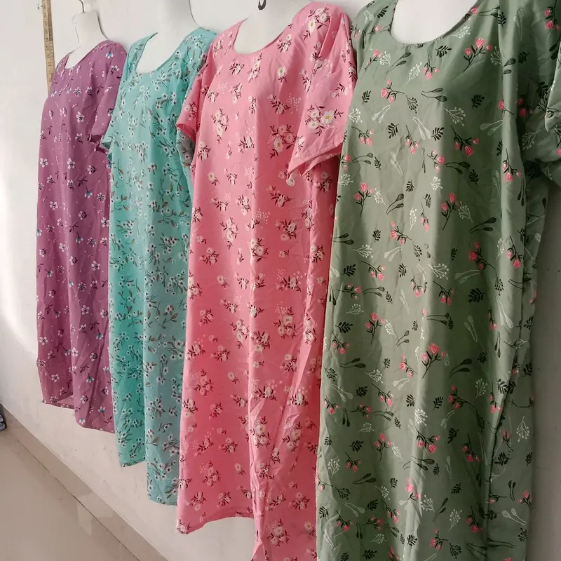 DISKON!!!DASTER LENGAN PENDEK 5PCS 55RB Rayon Motif 8