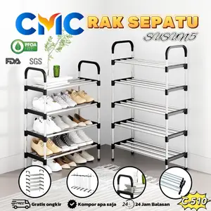 CMC[C-510]Rak Sepatu 5 Susun Gantungan Payung / Rak Sepatu 5 Tingkat Tempat Sepatu Sandal 5 Susun Rangka Besi