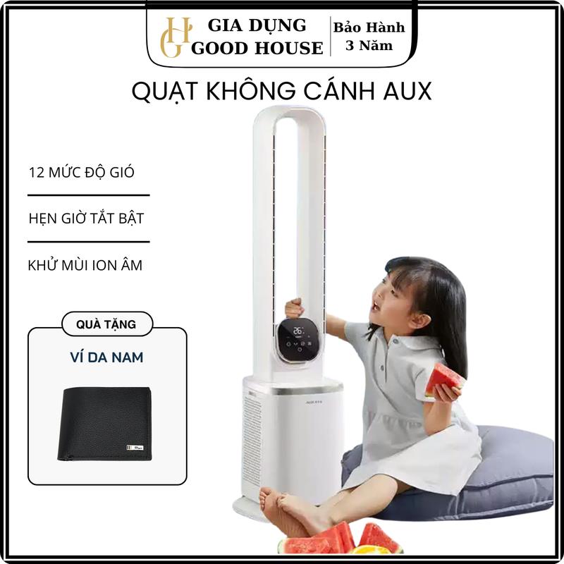 Quạt không cánh lọc không khí tích hợp 2 màng lọc HEPA, ion âm, 12 tốc độ gió,…