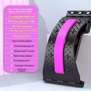 【Bantuan Olahraga】Papan Lumbar Alat Regangan Lumbar Versi Upgrade dengan 88 Titik Akupunktur & 10 Magnet untuk Kesehatan Postur