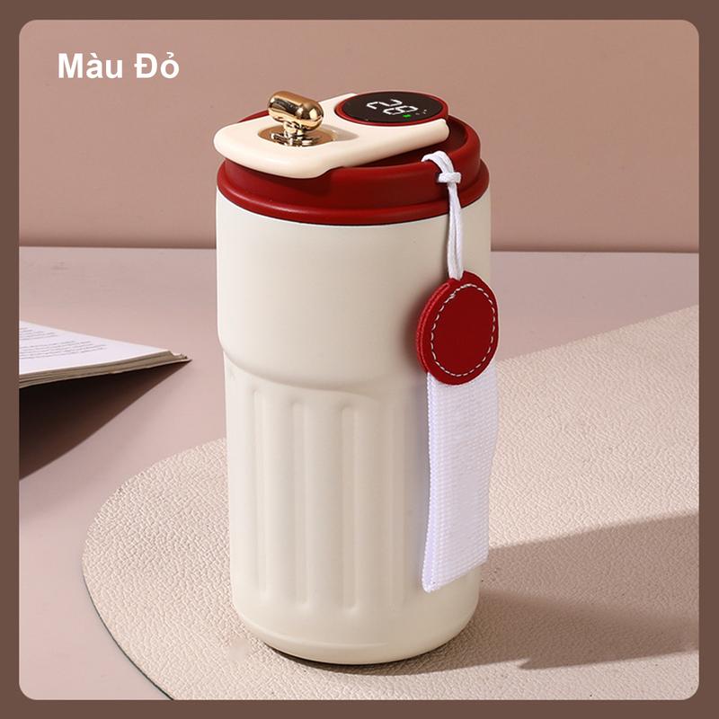 Màn hình kỹ thuật số thông minh Thermos Cup Màn hình nhiệt độ LED Cúp nhiệt bằng thép không gỉ Unisex Cốc di động 1