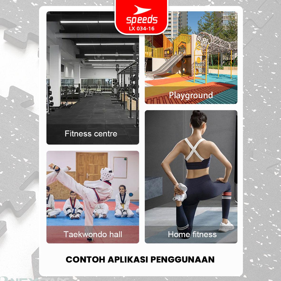 SPEEDS Matras Anti Slip Waterproof Rubber-Eva Yoga Karpet Matras Lantai Puzzle Gym Matras Olahraga 034-16 SPEEDS Matras Anti Slip Waterproof Rubber-Eva Yoga Karpet Matras Lantai Puzzle Gym Matras Olahraga 034-16