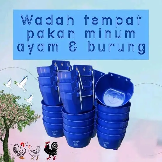 20pcs tempat pakan ayam / cepuk tempat pakan ayam / TM tenpat makan ayam kawat 1