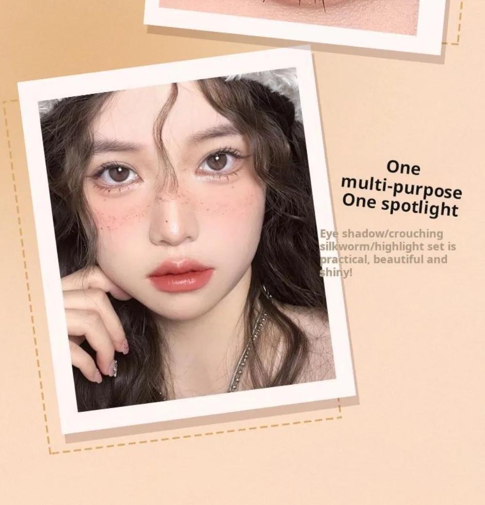 【COD】Tutup Mata 3 Warna Gradient untuk Pemula! Stik eyeshadow ini tahan air dan keringat, dengan tekstur matte dan shimmer, mudah diaplikasikan, tahan lama, dan dapat membantu Anda dengan mudah menciptakan mata yang memesona!