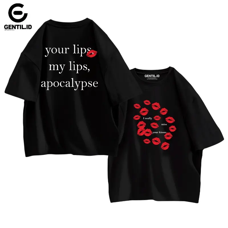 GENTIL - T-Shirt Oversize My Lips Apocalypse Unisex