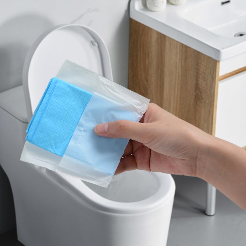 Product Introduction of Grace Toilet Seat Covers Disposable Travel Faster use-with Sticker Waterproof Disposable Toilet Seat Cover for Adults and Kids, Individually for Public Restroom/Airplane/Outdoors 1