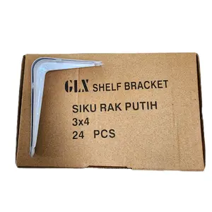 (HARGA UNTUK 1BIJI SIKU) SIKU RAK DINDING PUTIH Solusi Penyimpanan Praktis untuk Berbagai Kebutuhan Rumah Anda