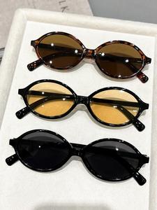3 pares de gafas de sol retro oval con protección UV, disponibles en varios colores, ideales para ciclismo, té de la tarde y deportes al aire libre