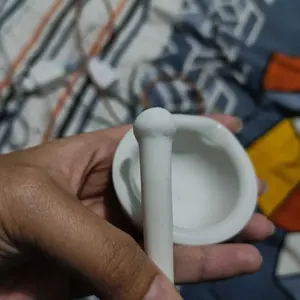 Mortar OneHealth - Lumpang Alat Penumbuk Pengerus Obat - Tumbuk Porselen