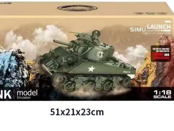 [New Arrival] Remote control Battle Tanks 1:18 scale with Simulated Sounds, Swift Movement and Recoil toy