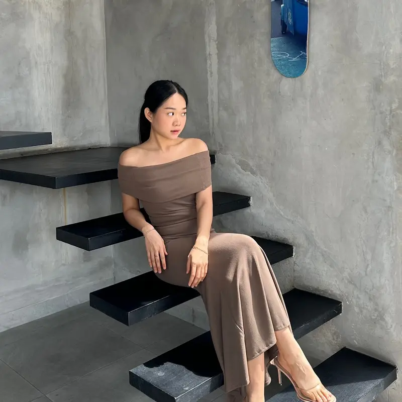 ￼JOLIE | JULIE DRESS | DRESS WANITA | LONG DRESS | SABRINA DRESS | MERMAID DRESS 7
