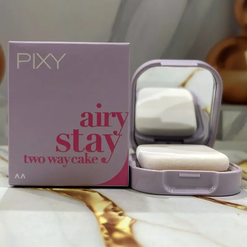 ￼PIXY FILTER FREE AIRY STAY TWO WAY CAKE 2x OIL CONTROL PORE BLURRING EFFECT FEATHER TOUCH TEXTURE NATURALLY FLAWLESS 3