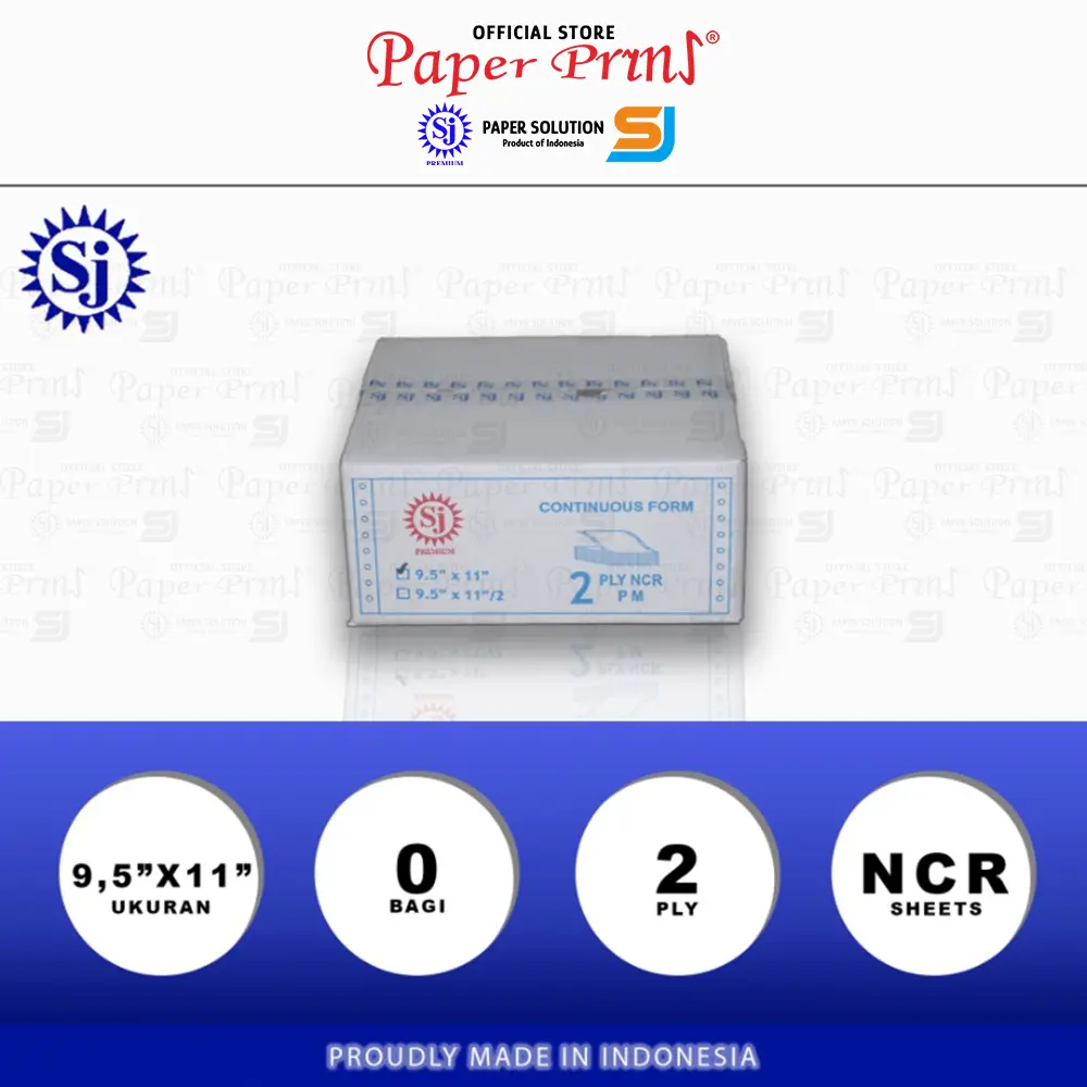 SJ Premium Kertas Continuous Form 2PLY NCR 9,5" x 11"