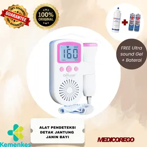 Paket Lengkap TaffOmicron Deteksi Detak Jantung Janin Bayi Digital USG Fetal Doppler - JSL -T501