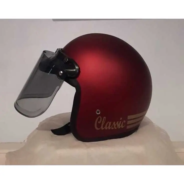 Helm bogo clasic garis tiga model TERBARU