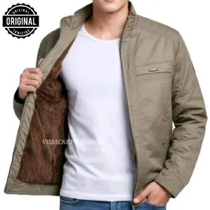 Jaket pria dewasa terbaru 2025/jaket cowo keren 2025 model terbaru/jaket pria terbaru 2025/jaket cowo deweasa pria/jaket cardinal original asli 2025 Kancing Katun Nyaman Tebal Casual Semi Panjang Bulu Cowok Wanita Bordir Lembut Distro Formal Baju Blazer