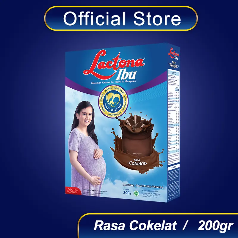 LACTONA IBU Susu Ibu Hamil dan Menyusui Rasa Cokelat 200 Gr (New Zealand Grassfed Milk) 4