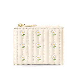 [Beli Lokal] MOTIF BUNGA - Dompet Wanita - Dompet Wanita Terbaru - Dompet murah wanita - Dompet saku Kartu Uang Hitam Pink