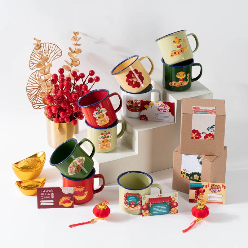 Hampers Imlek / Chinse New Year CNY/ Parcel Mug Enamel 0