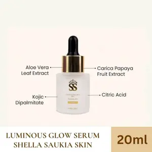 Shella Saukia Skin SS SKIN Serum 20ml Luminous Glow dengan Aloe Vera & Carica Papaya Original