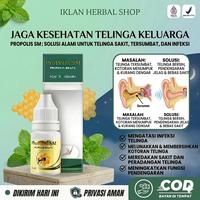 Gambar Propolis SM Telinga Congek, Telinga Bernanahm Telinga Berair, Telinga Gatal Iritasi, Telinga Berdenging, Telinga Tersumbat 6 ml dari Iklan Herbal Shop Kota Administrasi Jakarta Selatan 1 Tokopedia
