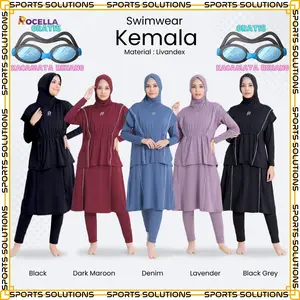 SPORTS SOLUTIONS  BAJU RENANG MUSLIMAH - BAJU RENANG WANITA MUSLIM - BAJU RENANG MUSLIMAH HIJAB - BAJU RENANG DEWASA MUSLIMAH ROCELLA SWIMWEAR KEMALA BAJU RENANG DEWASA  REMAJA BAJU RENANG POLOS BAJU RENANG DEWASA BAJU RENANG ANAK BAJU RENANG DEWASA