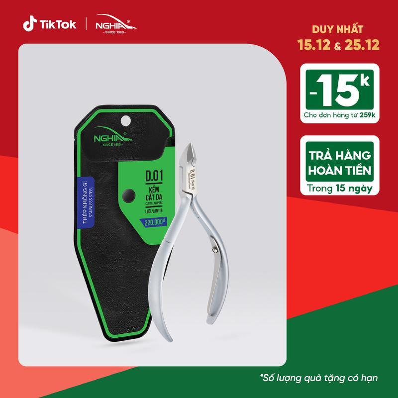  Kềm Cắt Da Thép Không Gỉ KỀM NGHĨA D.01- Kềm 1 chống 