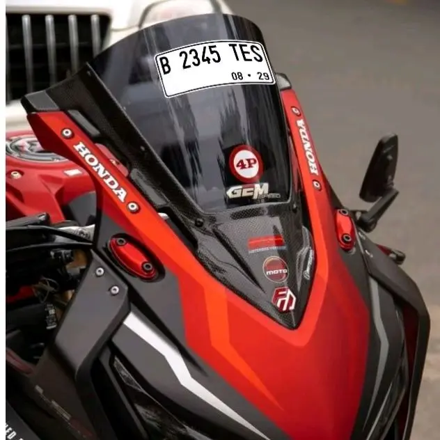 stiker cutting nomor windshield motor stiker motor variasi