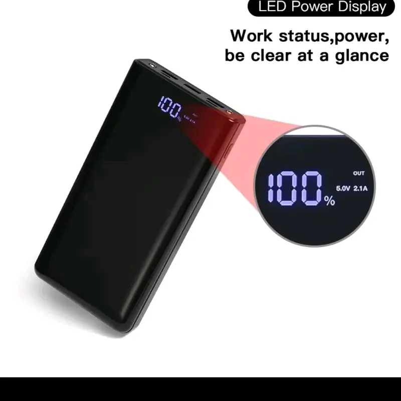 power Bank 24000 mAh.6 output 3 input with LED. Baterai 1