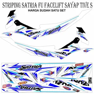 STRIPING VARIASI STICKER SATRIA FU FACELIFT SAYAP TIVE S Motorcycle