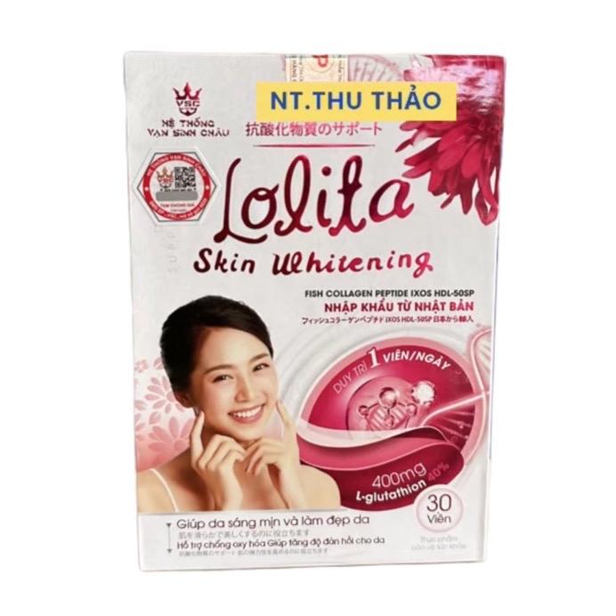 Chính hãng Viên uống Trắng sáng Glutathione Lolita. Hỗ trợ giảm thâm nám giúp da sáng mịn và làm đẹp da.
