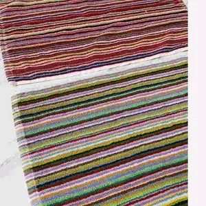 Keset Kaki Handuk Motif Cerah - Keset Handuk Salur - Keset Pelangi