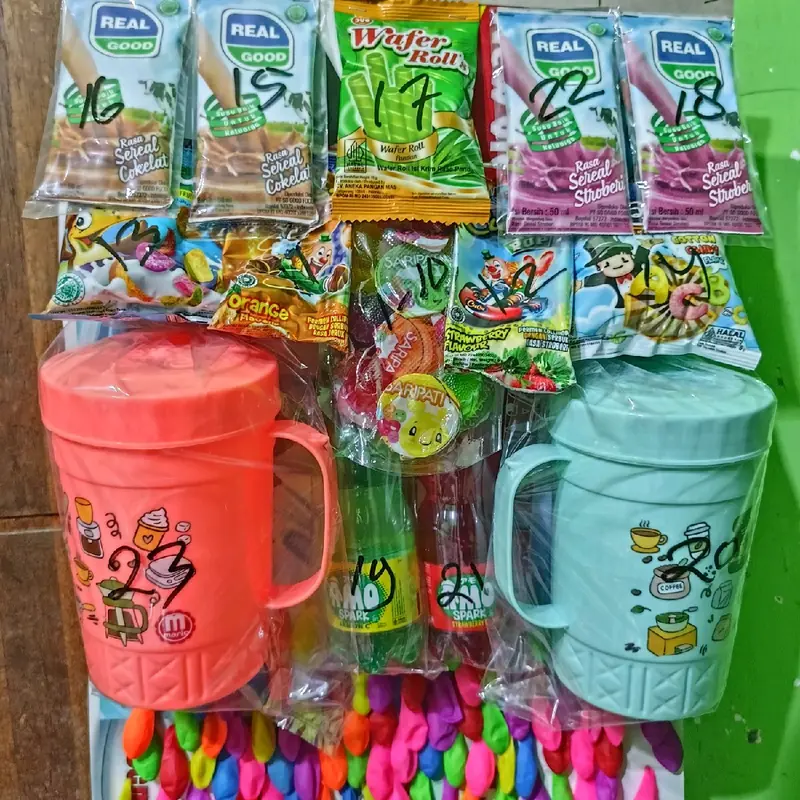 mainan balon cabutan berhadiah isi 100pcs.GMT 0