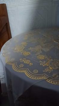 Product Review of Taplak Meja Makan Bulat Diameter 132cm Taplak Meja Ruang Tamu Meja Bulat Anti Air & Minyak Motif D-T from N**e 0