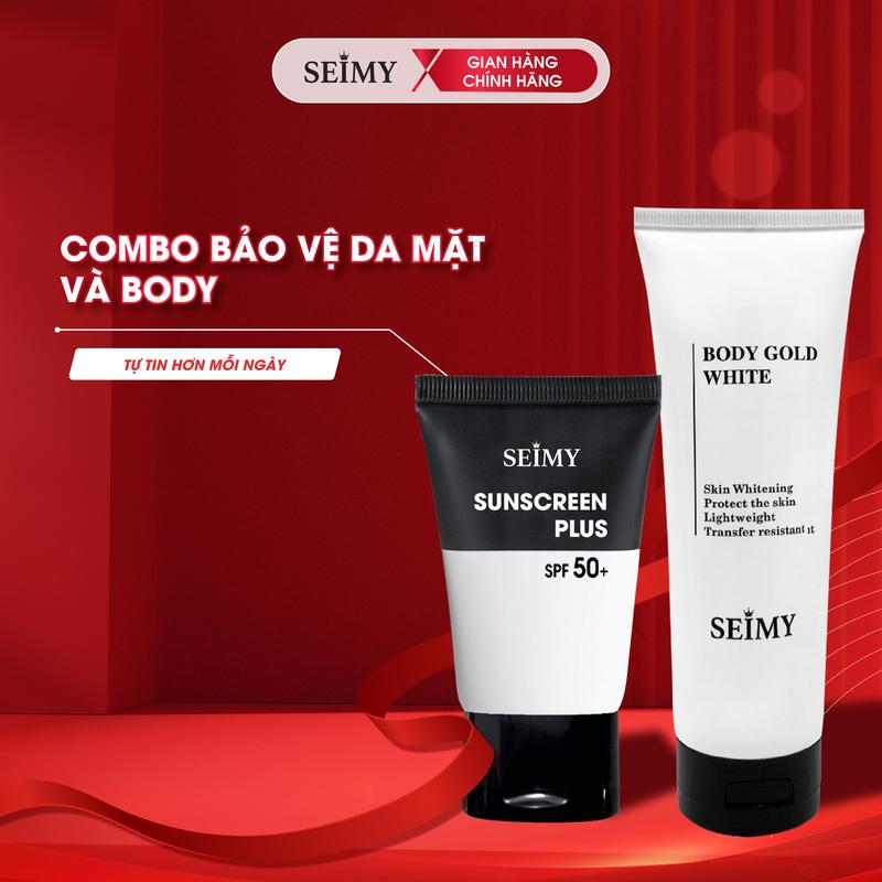  Combo Dưỡng Da Body Và Kem Chống Nắng Seimy 