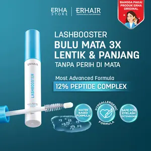 ERHAIR Lashbooster Multi-Peptide Lash & Brow Serum (3ml) - Serum Alis & Bulu Mata Rekomendasi Dermatologis 12% Peptide Complex | Hypoallergenic formula | Mengurangi rontok