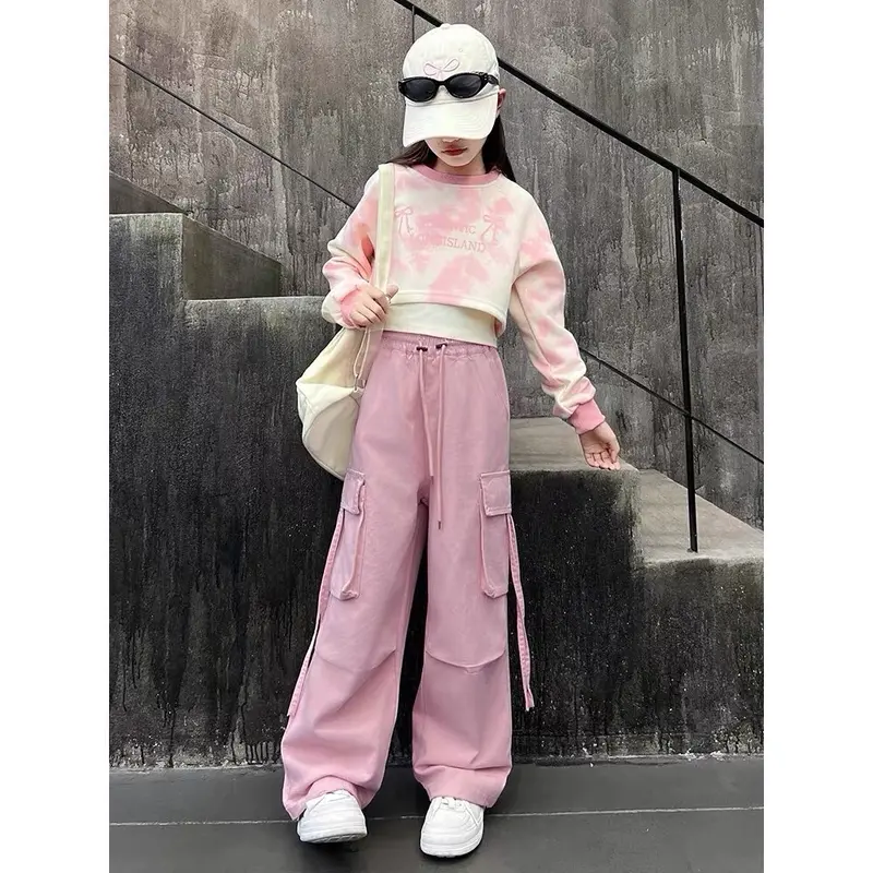 Setelan anak perempuan 3063 / 3203 pink pita baju celana - baju anak perempuan - set baju cewe fashion 3