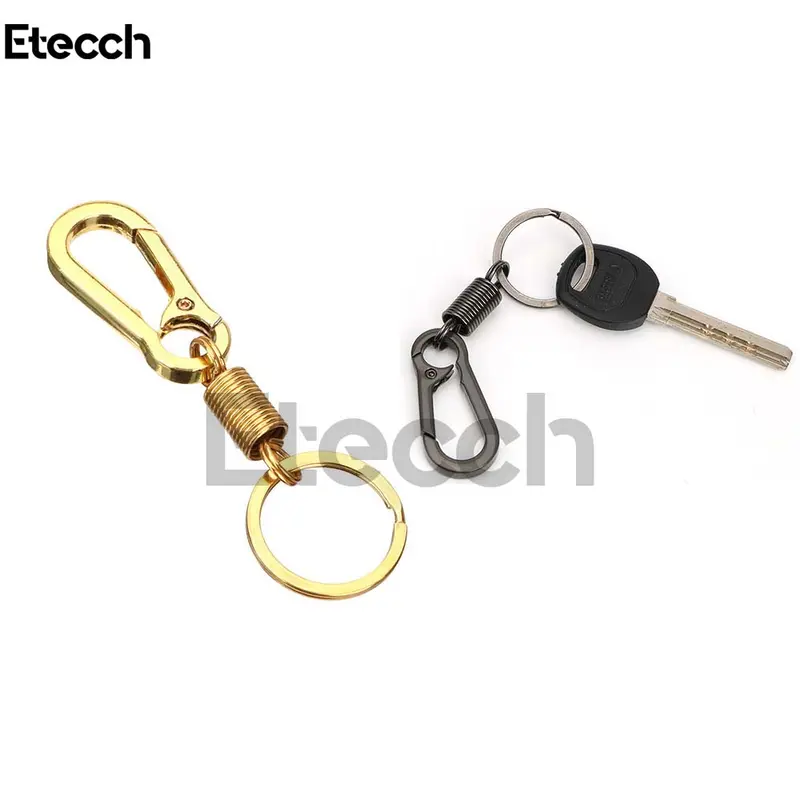 Carabiner Per Spring Carabiner Keychain Stainless Steel, Black, Silver and Gold. Pengait Elegan 4
