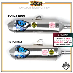 Knalpot Original Norifumi RV1 N4 Gridz Chrome KLX 150 Bigfoot Dtracker CRF 150L WR 155 Standar Motorcycle