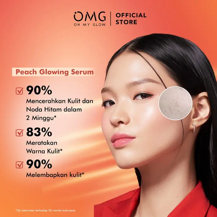 OMG OH MY GLOW Peach Glowing Serum 20 ml - Serum Pencerah 2